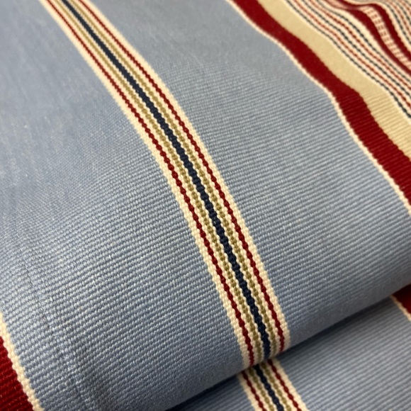 New Pottery Barn ‘Fairfax’ Americana Farmhouse Stripe Table Runner, 16X108 - Picture 6 of 12